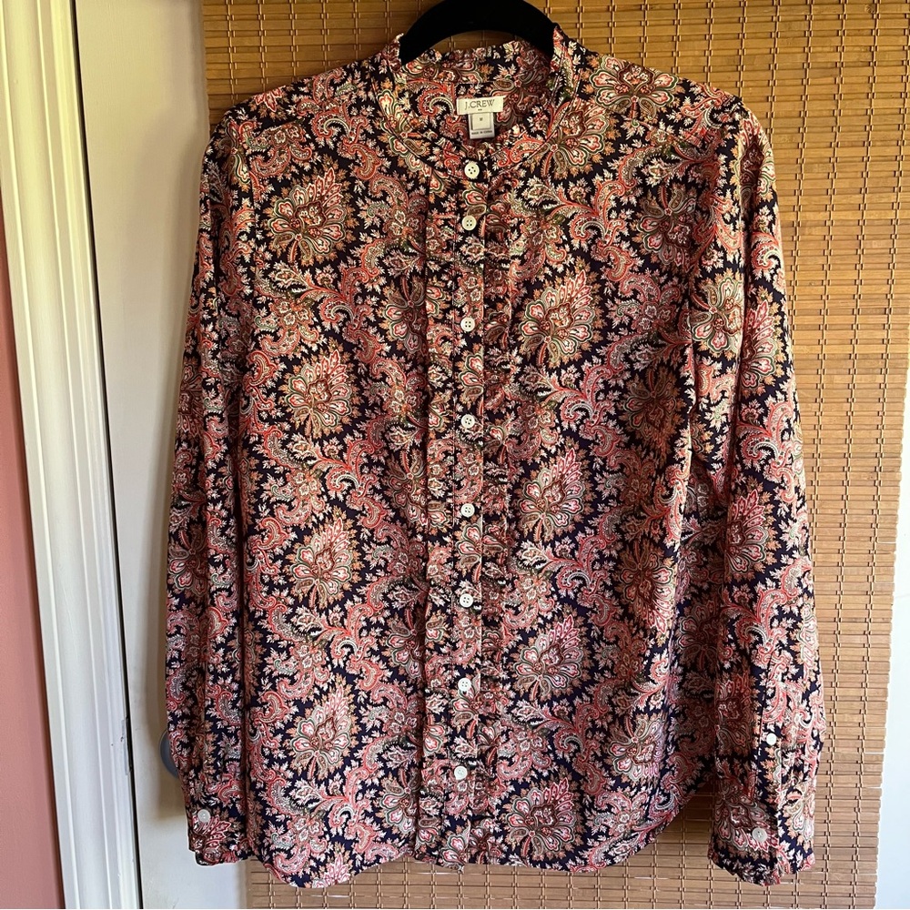 J. Crew Paisley Button-Up Shirt